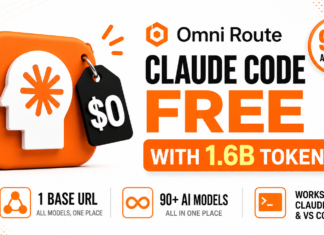 Claude Code with OmniRoute 1.6 Billion Free Tokens Claude Code with Omni Route Setup